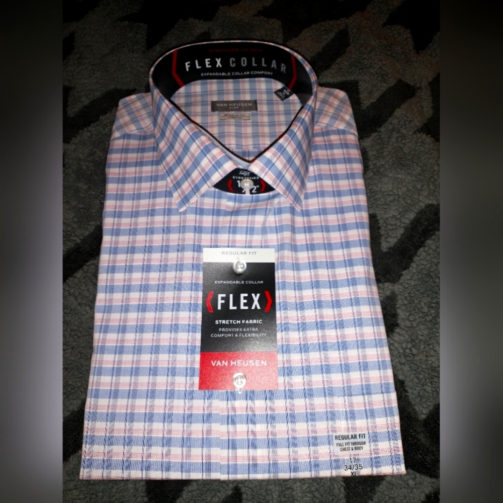 Men's plaid dress shirt NWT
